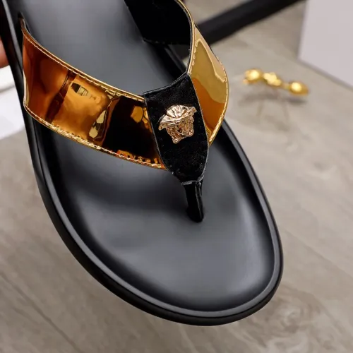 Replica Versace Slippers For Men #1434221 $45.00 USD for Wholesale