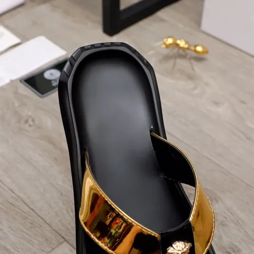 Replica Versace Slippers For Men #1434221 $45.00 USD for Wholesale