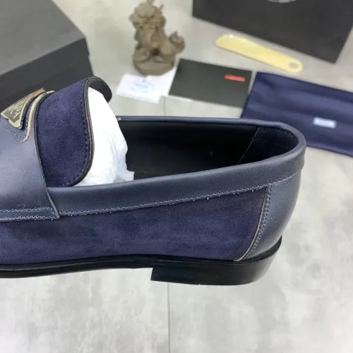 Replica Prada Leather Shoes For Men #1434248 $102.00 USD for Wholesale