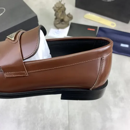 Replica Prada Leather Shoes For Men #1434250 $102.00 USD for Wholesale
