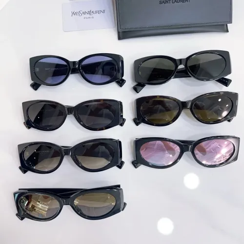 Replica Yves Saint Laurent YSL AAA Quality Sunglasses #1434366 $56.00 USD for Wholesale