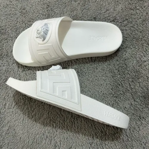 Replica Versace Slippers For Men #1434384 $52.00 USD for Wholesale