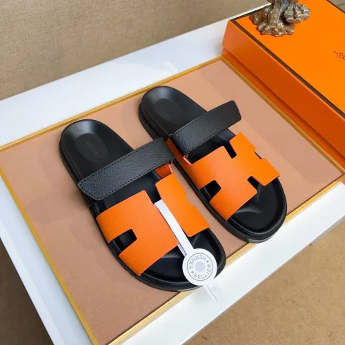 Replica Hermes Slippers For Men #1434507 $56.00 USD for Wholesale