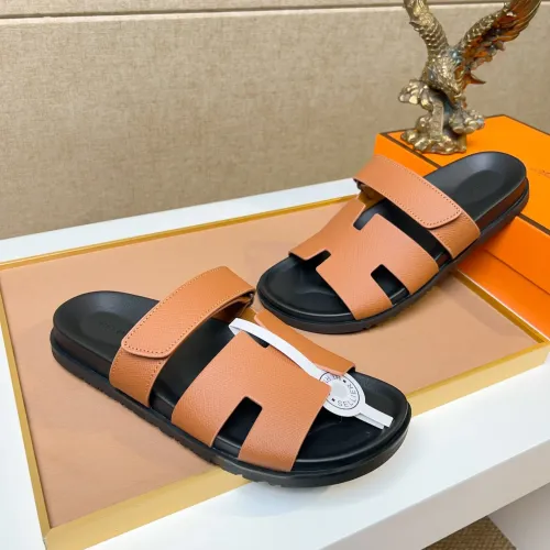 Replica Hermes Slippers For Men #1434509 $56.00 USD for Wholesale