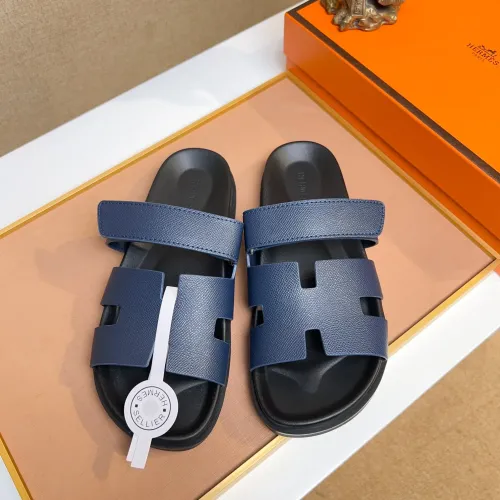 Replica Hermes Slippers For Men #1434522 $56.00 USD for Wholesale