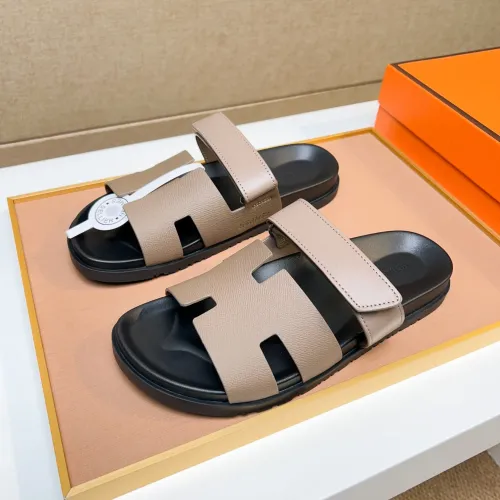 Replica Hermes Slippers For Men #1434533 $56.00 USD for Wholesale