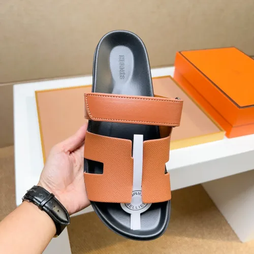 Replica Hermes Slippers For Men #1434534 $56.00 USD for Wholesale