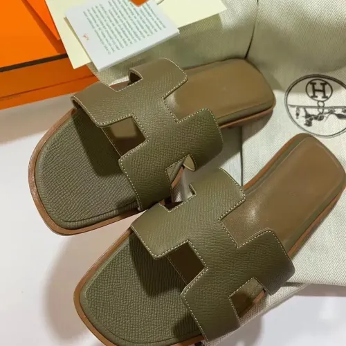 Replica Hermes Slippers For Women #1434545 $98.00 USD for Wholesale
