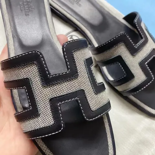 Replica Hermes Slippers For Women #1434554 $98.00 USD for Wholesale