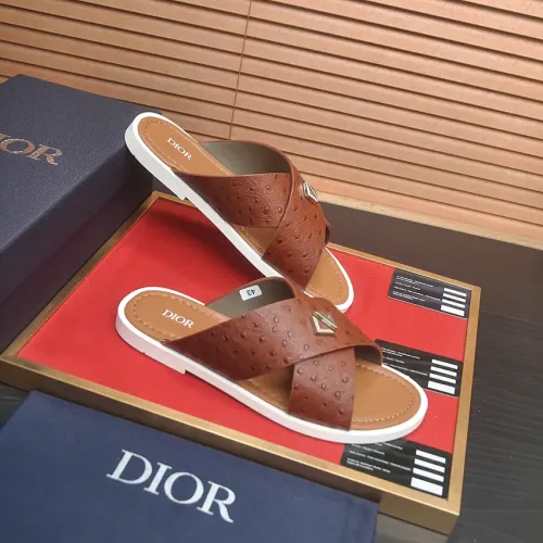 Replica Christian Dior Slippers For Men #1434556 $52.00 USD for Wholesale