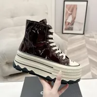 $112.00 USD Chanel High Tops Shoes For Women #1422663