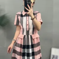 $76.00 USD Burberry Dresses Short Sleeved For Women #1423755