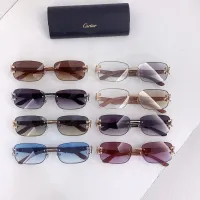 $60.00 USD Cartier AAA Quality Sunglassess #1424346