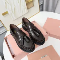 $108.00 USD MIU MIU Leather Shoes For Women #1431850