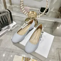 $92.00 USD Christian Dior Flat Shoes For Women #1432123