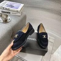 $92.00 USD Chanel Leather Shoes For Women #1432496