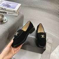 $92.00 USD Chanel Leather Shoes For Women #1432497