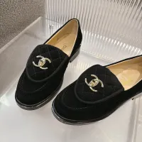 $92.00 USD Chanel Leather Shoes For Women #1432497