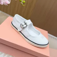 $76.00 USD MIU MIU Flat Shoes For Women #1433019