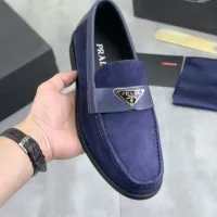 $102.00 USD Prada Leather Shoes For Men #1434248