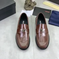 $102.00 USD Prada Leather Shoes For Men #1434250
