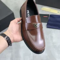 $102.00 USD Prada Leather Shoes For Men #1434250