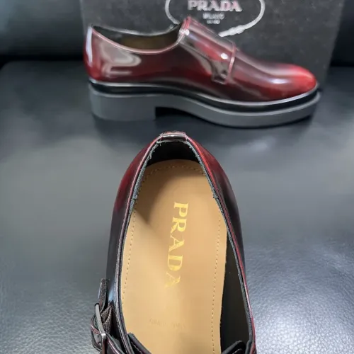 Replica Prada Leather Shoes For Men #1434752 $150.00 USD for Wholesale