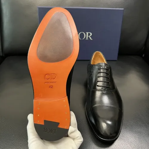 Replica Christian Dior Leather Shoes For Men #1434762 $165.00 USD for Wholesale