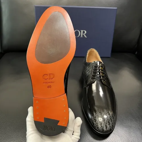 Replica Christian Dior Leather Shoes For Men #1434764 $165.00 USD for Wholesale
