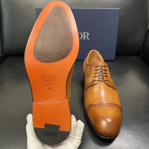 Replica Christian Dior Leather Shoes For Men #1434765 $165.00 USD for Wholesale