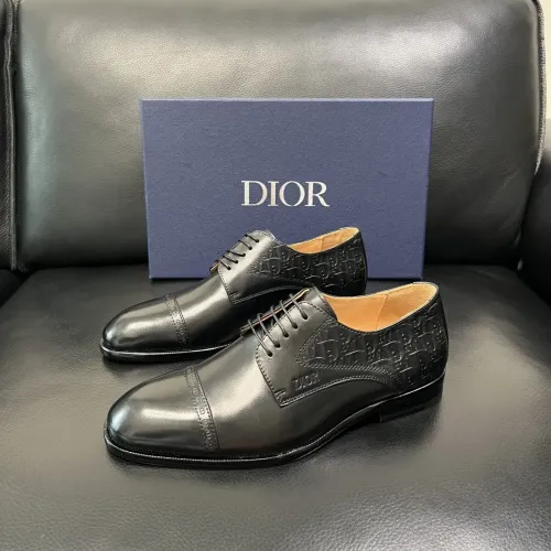 Christian Dior Leather Shoes For Men #1434766 $165.00 USD, Wholesale Replica Christian Dior Leather Shoes