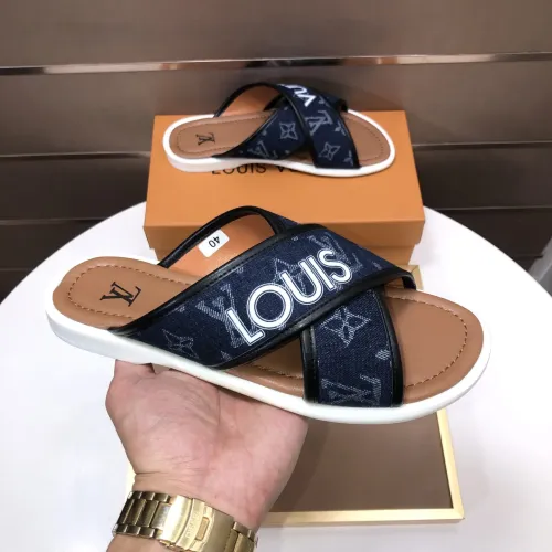 Replica Louis Vuitton Slippers For Men #1434854 $52.00 USD for Wholesale
