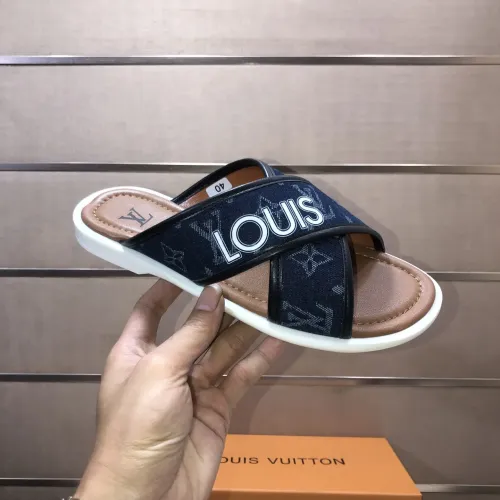 Replica Louis Vuitton Slippers For Men #1434854 $52.00 USD for Wholesale