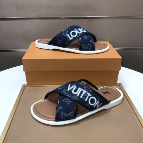 Replica Louis Vuitton Slippers For Men #1434854 $52.00 USD for Wholesale