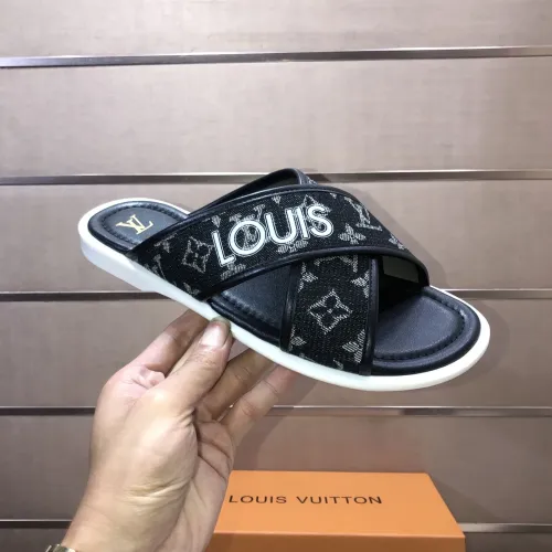 Replica Louis Vuitton Slippers For Men #1434855 $52.00 USD for Wholesale