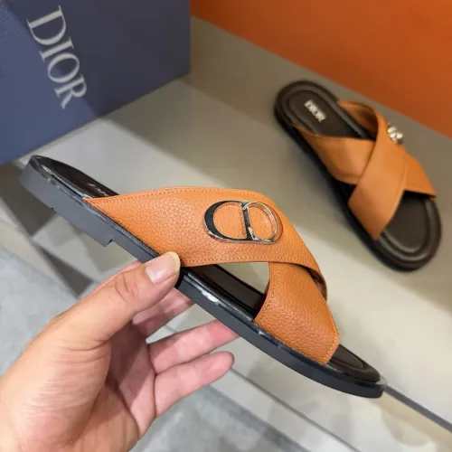 Replica Christian Dior Slippers For Men #1434863 $52.00 USD for Wholesale