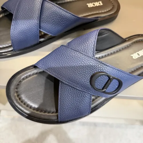 Replica Christian Dior Slippers For Men #1434865 $52.00 USD for Wholesale
