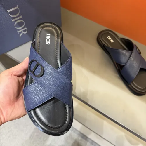 Replica Christian Dior Slippers For Men #1434865 $52.00 USD for Wholesale