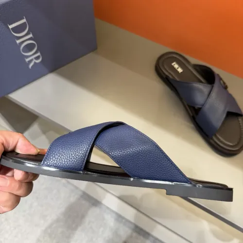 Replica Christian Dior Slippers For Men #1434865 $52.00 USD for Wholesale