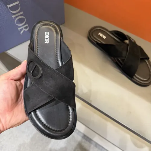 Replica Christian Dior Slippers For Men #1434867 $52.00 USD for Wholesale