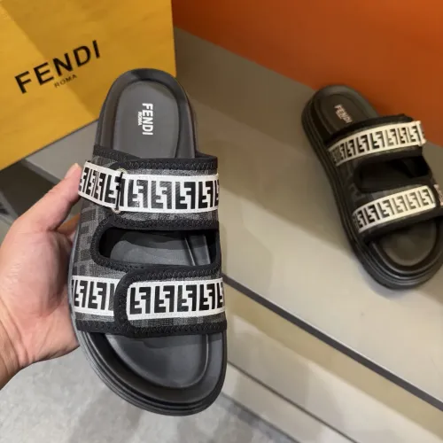 Replica Fendi Slippers For Men #1434868 $60.00 USD for Wholesale