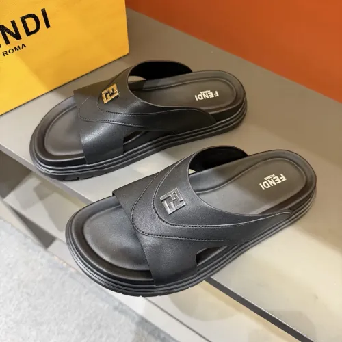 Fendi Slippers For Men #1434870 $52.00 USD, Wholesale Replica Fendi Slippers