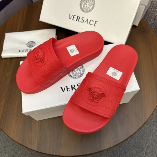 Replica Versace Slippers For Men #1435303 $42.00 USD for Wholesale