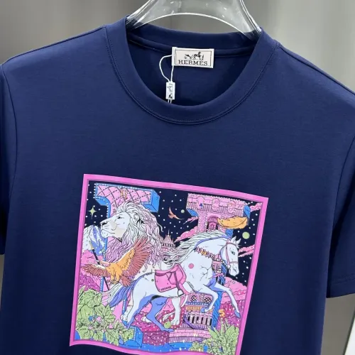 Replica Hermes T-Shirts Short Sleeved For Men #1436349 $80.00 USD for Wholesale