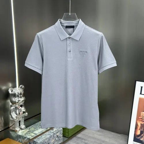 Prada T-Shirts Short Sleeved For Men #1436381 $80.00 USD, Wholesale Replica Prada T-Shirts