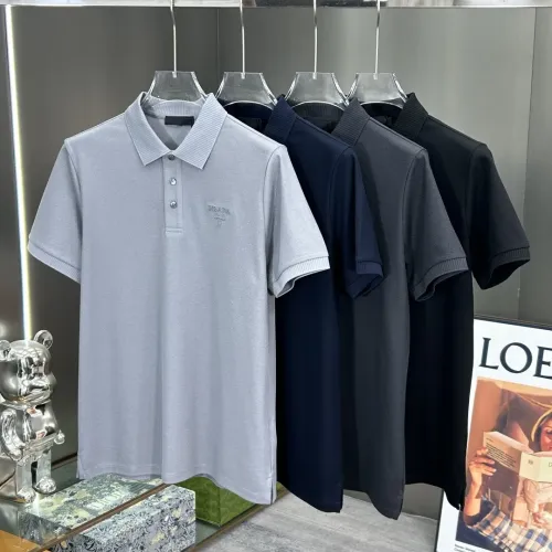 Replica Prada T-Shirts Short Sleeved For Men #1436382 $80.00 USD for Wholesale