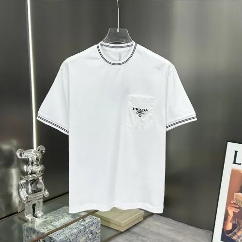 Prada T-Shirts Short Sleeved For Men #1436401 $82.00 USD, Wholesale Replica Prada T-Shirts