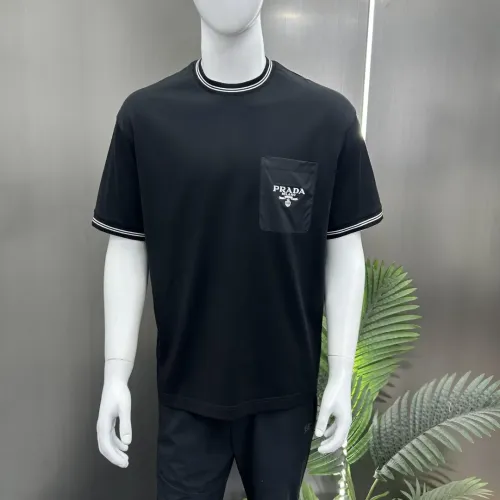 Replica Prada T-Shirts Short Sleeved For Men #1436402 $82.00 USD for Wholesale