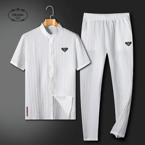 Prada Tracksuits Short Sleeved For Unisex #1436741 $64.00 USD, Wholesale Replica Prada Tracksuits