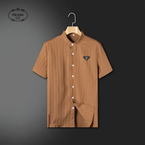 Replica Prada Tracksuits Short Sleeved For Unisex #1436742 $64.00 USD for Wholesale